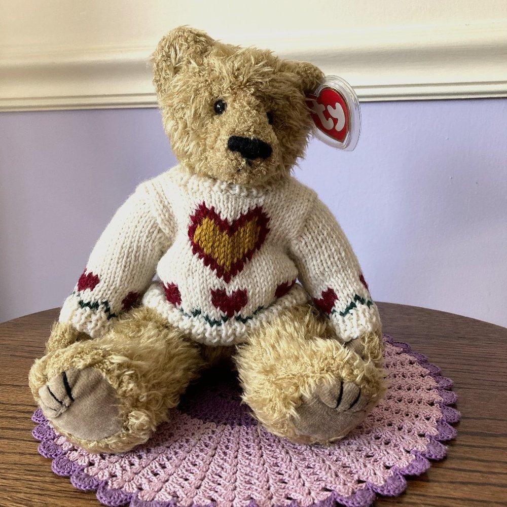 1993 jointed/poseable Ty Beanie Babies Attic Treasures Collection, Heart…